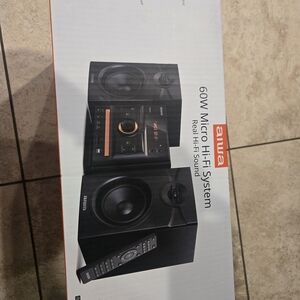 Black 60W Micro Hi-Fi System